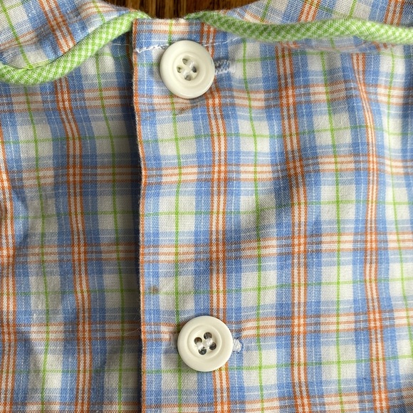 Plaid with monogram H, Remember Nguyen button one piece, size 18 months. - Picture 6 of 9